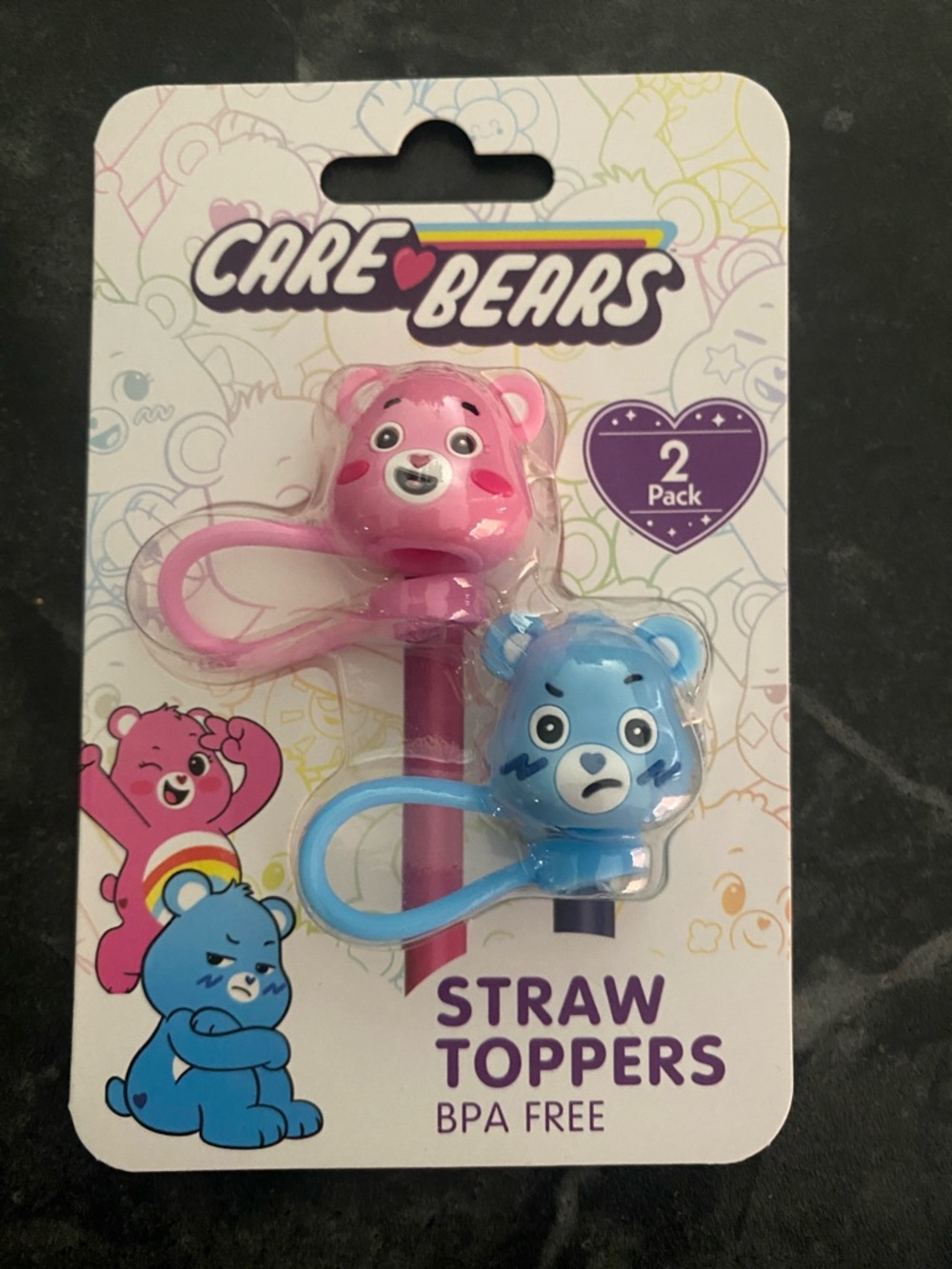 Care 🐻 Bears 2 Pk Straw Toppers